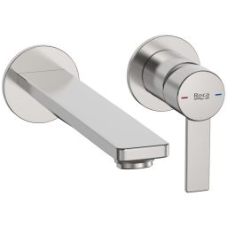 Roca Targa bateria umywalkowa podtynkowa stal inox A5A355FSM0