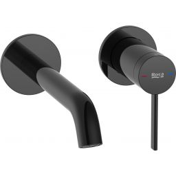 Roca Ona bateria umywalkowa podtynkowa czarna A5A359ECN0