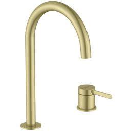 Roca Ona bateria umywalkowa stojąca Brushed Gold A5A389EVA0