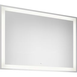 Roca Iridia lustro 100x70 cm prostokątne z oświetleniem z matą grzewczą srebrny A812342000