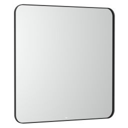 Roca Luna lustro 80x80 cm kwadratowe z oświetleniem czarny A812422000