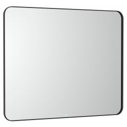 Roca Luna lustro 100x80 cm prostokątne z oświetleniem czarny A812423000