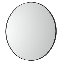 Roca Luna lustro 80x80 cm okrągłe z oświetleniem czarny A812426000