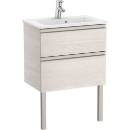 Roca Gap-N Compacto Unik zestaw łazienkowy 60 cm umywalka z szafką jesion nordic A851495434