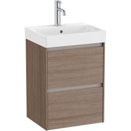 Roca Ona Unik umywalka z szafką 45 cm ciemny wiąz A851681511