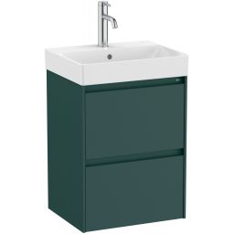 Roca Ona Unik umywalka z szafką 45 cm ciemny zielony mat A851681513