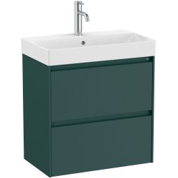 Roca Ona Unik Compacto umywalka z szafką 60 cm ciemny zielony mat A851684513
