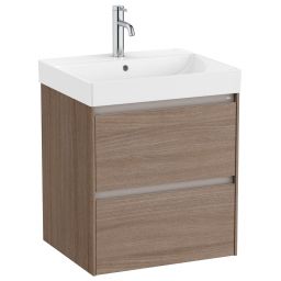 Roca Ona Unik umywalka z szafką 55 cm ciemny wiąz A851687511