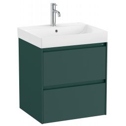 Roca Ona Unik umywalka z szafką 55 cm zielony mat A851687513
