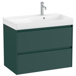 Roca Ona Unik umywalka z szafką 80 cm zielony mat A851690513