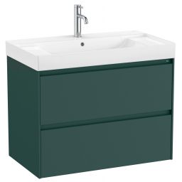 Roca Ona Unik umywalka z szafką 80 cm zielony mat A851691513