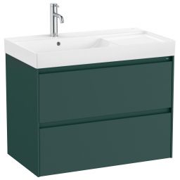 Roca Ona Uni umywalka z szafką 80 cm zielony mat A851692513