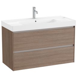 Roca Ona Unik umywalka z szafką 100 cm ciemny wiąz A851693511