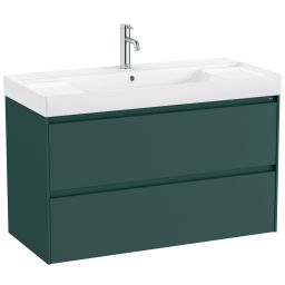 Roca Ona Unik umywalka z szafką 100 cm zielony mat A851693513