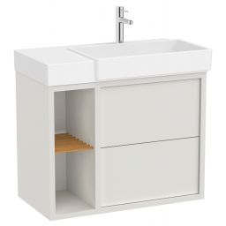 Roca Tura umywalka z szafką 80 cm biały mat A852027558