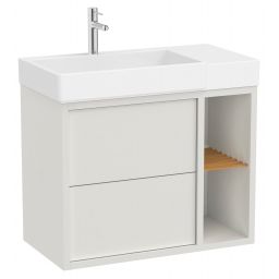 Roca Tura umywalka z szafką 80 cm biały mat A852028558