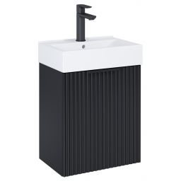 Roca Reef umywalka z szafką 44,6 cm czarny mat A852446532