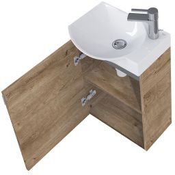 Roca Ravell umywalka z szafką 45,2 cm dąb Canela A852448808