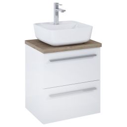 Roca Kwadro umywalka z szafką i blatem 50,6 cm białą A852450806