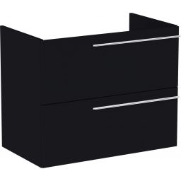 Roca Ella szafka 78,5 cm podumywalkowa wisząca czarny mat A857770532