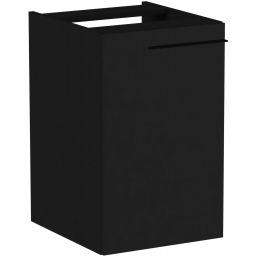 Roca Ella kontener 40 cm wiszący z koszem cargo czarny mat A857774532