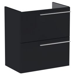 Roca Ella szafka 58,5x34,6x63,5 cm podumywalkowa wisząca czarny mat A857778532