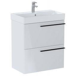 Roca Ella szafka 58,5x34,6x63,5 cm podumywalkowa wisząca biały połysk A857778806