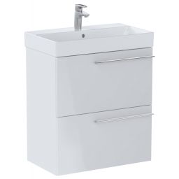 Roca Ella szafka 58,5x34,6x63,5 cm podumywalkowa wisząca biały połysk A857778806