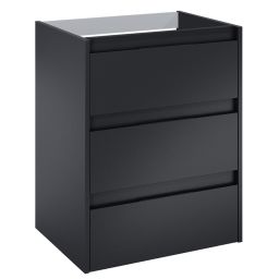 Roca Alpine szafka 58,5x45,2x74 cm podumywalkowa wisząca czarny mat A857866532