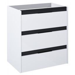 Roca Alpine szafka 68,5x45,2x74 cm podumywalkowa wisząca biała-czarna A857867606