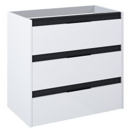 Roca Alpine szafka 78,5x45,2x74 cm podumywalkowa wisząca biała-czarna A857868606