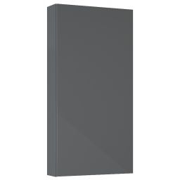 Roca Extra szafka 40x12,6x80 cm boczna wisząca antracyt połysk A857957153