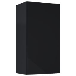 Roca Extra szafka 40x21,6x80 cm boczna wisząca czarny połysk A857958351