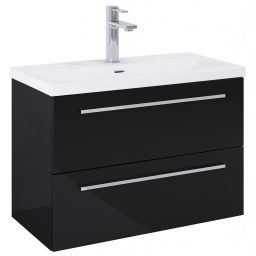 Roca Kwadro szafka 79,8x38,4x53 cm podumywalkowa wisząca czarna A857970351