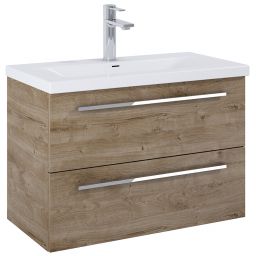 Roca Kwadro szafka 79,8x38,4x53 cm podumywalkowa wisząca dąb A857970808