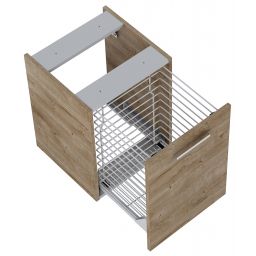 Roca Kwadro szafka 39,8x38,4x53 cm boczna wisząca dąb A857973808