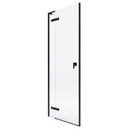 Roca Metropolis-N drzwi prysznicowe 130 cm uchylne czarny mat/szkło przezroczyste AMP0813016M