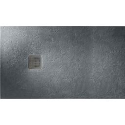 Roca Terran brodzik 180x100 cm prostokątny kompozyt Stonex szary łupek AP1017083E801200