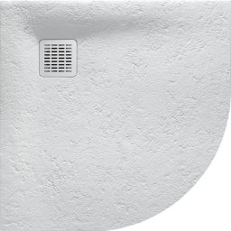 Roca Terran brodzik 90x90 cm półokrągły kompozyt Stonex perłowy AP10538438401630