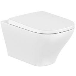 Roca Optica miska WC wisząca bez kołnierza ze spłukiwaniem wirowym biały połysk A346V13000