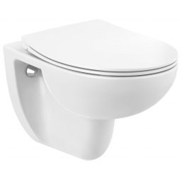 Roca Victoria miska WC z deską wolnoopadającą wisząca bez kołnierza biały A34HV02000
