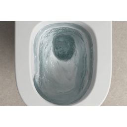 Roca Avant miska WC z deską wolnoopadającą wisząca bez kołnierza ze spłukiwaniem wirowym biały połysk A80336NS0H