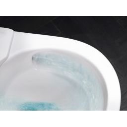 Roca Avant miska WC z deską wolnoopadającą wisząca bez kołnierza ze spłukiwaniem wirowym biały połysk A80336NS0H