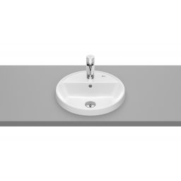 Roca Gap umywalka 40x40 cm okrągła wpuszczana biała A3270Y4S00