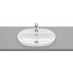 Roca Gap Round umywalka 55x40 cm owalna wpuszczana biała A3270Y6000