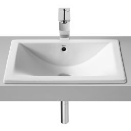Roca Diverta umywalka 50x38 cm prostokątna wpuszczana-podblatowa biała A327114000