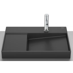 Roca Horizon umywalka 60x42 cm nablatowa czarna A32727408B