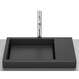 Roca Horizon umywalka 60x38 cm wpuszczana czarna A32727508B