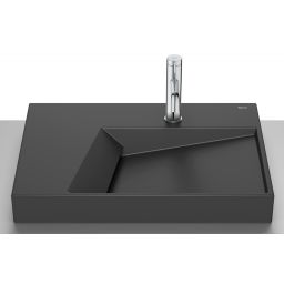 Roca Horizon umywalka 60x42 cm nablatowa czarna A32727608B