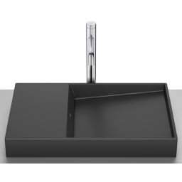 Roca Horizon umywalka 60x38 cm nablatowa czarna A32727908B